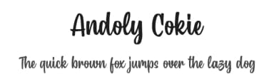 Andoly Cokie by Blankids — Script Handwritten Font — thumbnail 1