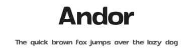 Andor by dondon nillo — Sans Serif Font — thumbnail 1