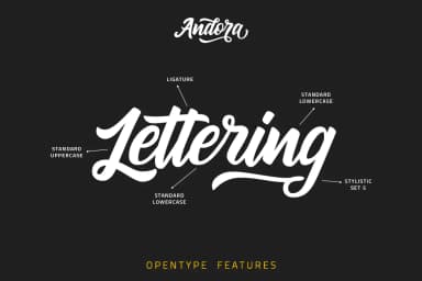 Andora Font by Weape Design — Script Handwritten Font — thumbnail 2