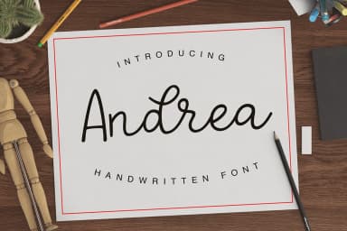 Andrea Font by Pasha Larin — Script Handwritten Font — thumbnail 1