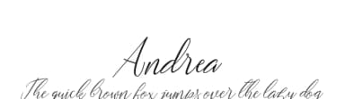 Andrea by Muhammad Akbar — Script Handwritten Font — thumbnail 1