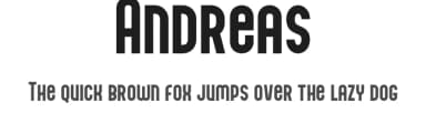 Andreas by Rometheme Std — Sans Serif Font — thumbnail 1