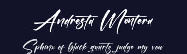 Andresta Montera by Letterena Studios — Script Handwritten Font — thumbnail 2