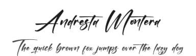 Andresta Montera by Letterena Studios — Script Handwritten Font — thumbnail 1