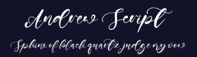 Andrew Script by Kong Font — Script Handwritten Font — thumbnail 2