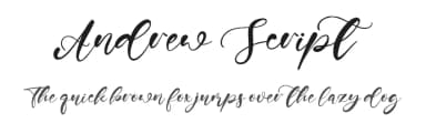 Andrew Script by Kong Font — Script Handwritten Font — thumbnail 1