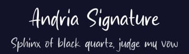 Andria Signature by MJType — Script Handwritten Font — thumbnail 2