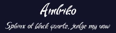 Andriko by Andriko1 — Script Handwritten Font — thumbnail 2