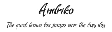 Andriko by Andriko1 — Script Handwritten Font — thumbnail 1