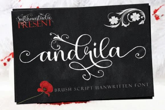 Andrila Font by Sulthan Studio — Script Handwritten Font