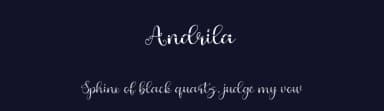 Andrila by Sulthanstudio — Script Handwritten Font — thumbnail 2