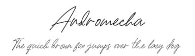 Andromecha by Kong Font — Script Handwritten Font — thumbnail 1