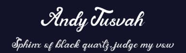 Andy Tusvah by StringLabs Creative Studio — Script Handwritten Font — thumbnail 2
