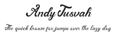 Andy Tusvah by StringLabs Creative Studio — Script Handwritten Font — thumbnail 1