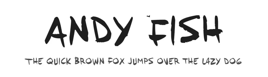 Andy Fish by Andy Fish — Script Handwritten Font