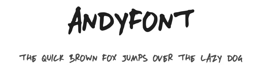 AndyFont by Shear — Script Handwritten Font