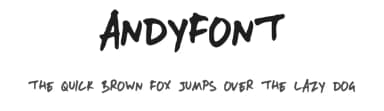 AndyFont by Shear — Script Handwritten Font — thumbnail 1