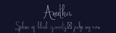 Aneetha by Edric Studio — Script Handwritten Font — thumbnail 2