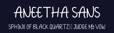 Aneetha Sans by Edric Studio — Script Handwritten Font — thumbnail 2