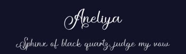 Aneliya by niyos — Script Handwritten Font — thumbnail 2