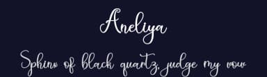 Aneliya by Alif Ryan Zulfikar — Script Handwritten Font — thumbnail 2