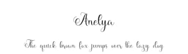 Anelya by niyos — Script Handwritten Font — thumbnail 1
