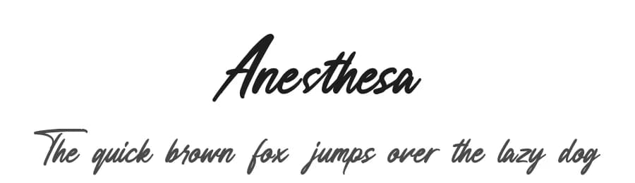 Anesthesa by Maulana Creative — Script Handwritten Font