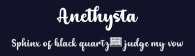 Anethysta by twinletter — Script Handwritten Font — thumbnail 2