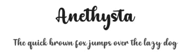Anethysta by twinletter — Script Handwritten Font — thumbnail 1