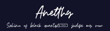 Anetthy by Kong Font — Script Handwritten Font — thumbnail 2