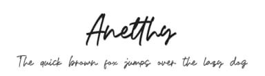 Anetthy by Kong Font — Script Handwritten Font — thumbnail 1