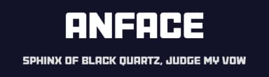 Anface by andfonts — Sans Serif Font — thumbnail 2
