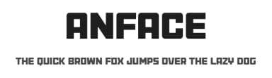 Anface by andfonts — Sans Serif Font — thumbnail 1