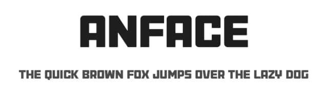 Anface by andfonts — Sans Serif Font