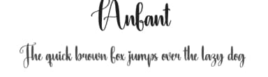 Anfant by Scratchones — Script Handwritten Font — thumbnail 1