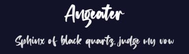 Angeater by Vz Type — Script Handwritten Font — thumbnail 2