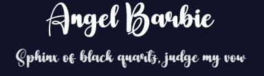 Angel Barbie by Andi Moz — Script Handwritten Font — thumbnail 2