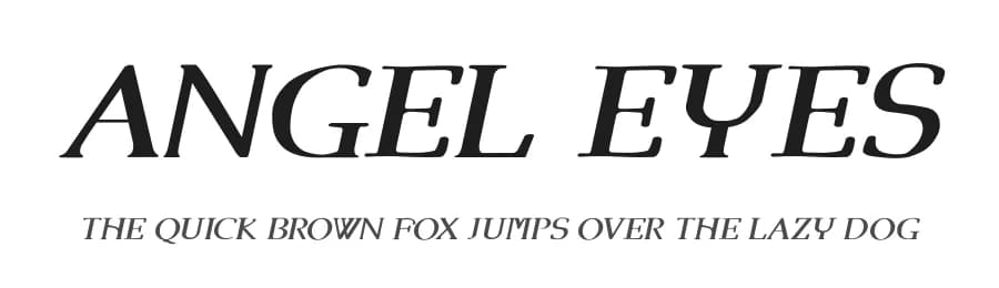 Angel Eyes by Joseph Dawson — Sans Serif Font — preview 1