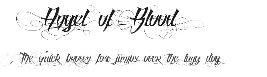 Angel of Blood by Maelle.K | Thomas Boucherie — Script Handwritten Font