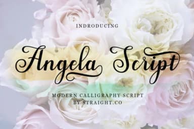 Angela Script Font by STRAIGHT.CO — Script Handwritten Font — thumbnail 1