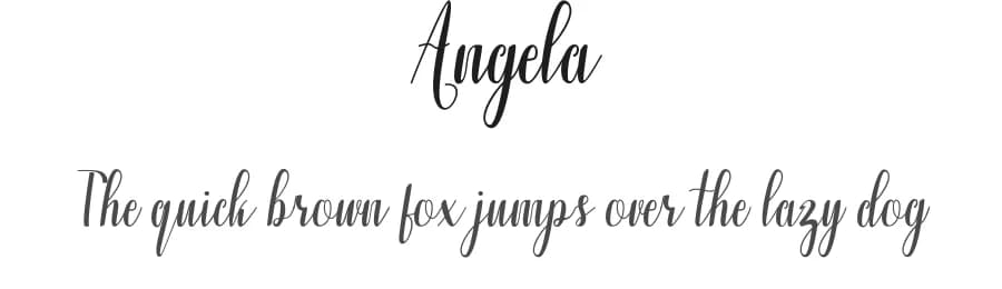 Angela by Serin Studio — Script Handwritten Font