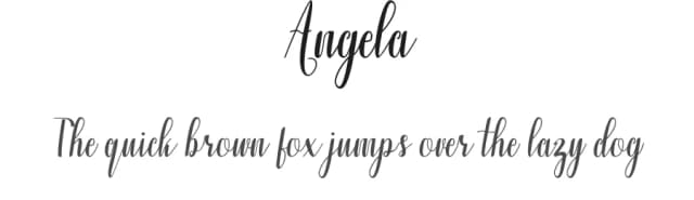 Angela by Serin Studio — Script Handwritten Font