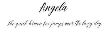 Angela by Fadhil Aqsa — Script Handwritten Font — thumbnail 1