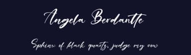 Angela Berdantte by Kong Font — Script Handwritten Font — thumbnail 2
