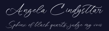 Angela Cindysttar by Letterena Studios — Script Handwritten Font — thumbnail 2