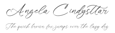 Angela Cindysttar by Letterena Studios — Script Handwritten Font — thumbnail 1