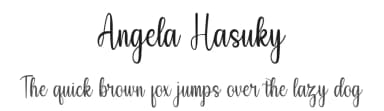 Angela Hasuky by StringLabs Creative Studio — Script Handwritten Font — thumbnail 1