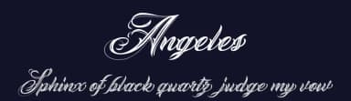 Angeles by Billy Argel Fonts ® — Script Handwritten Font — thumbnail 2