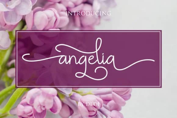 Angelia Font by miracleboykenzie — Script Handwritten Font — preview 1