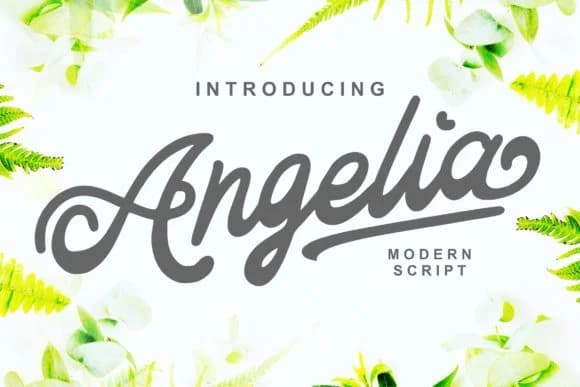 Angelia Font by Ian Mikraz by Ian Mikraz — Script Handwritten Font